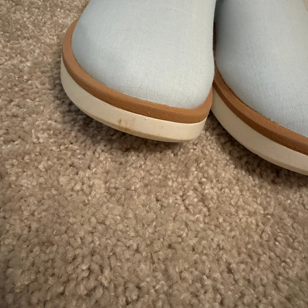 Allbirds Wool Lounger Light Blue Slip On Sneakers Mens 11 WLM11 Low Top Shoes